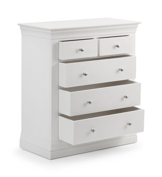 Lunex 3+2 Drawer Chest - Surf White - Luminex FurnitureChest of drawersCLE202