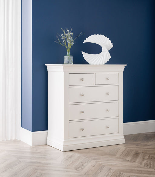 Lunex 3+2 Drawer Chest - Surf White - Luminex FurnitureChest of drawersCLE202
