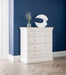 Lunex 3+2 Drawer Chest - Surf White - Luminex FurnitureChest of drawersCLE202