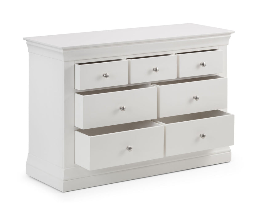 Lunex 4+3 Drawer Chest - Surf White - Luminex FurnitureChest of drawersCLE203