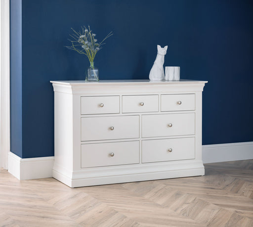 Lunex 4+3 Drawer Chest - Surf White - Luminex FurnitureChest of drawersCLE203