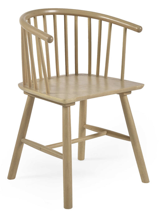 Luxe Oak Dining Chairs – Set of 2 | Beech Oak Finish - Luminex FurnitureChairsKAI104