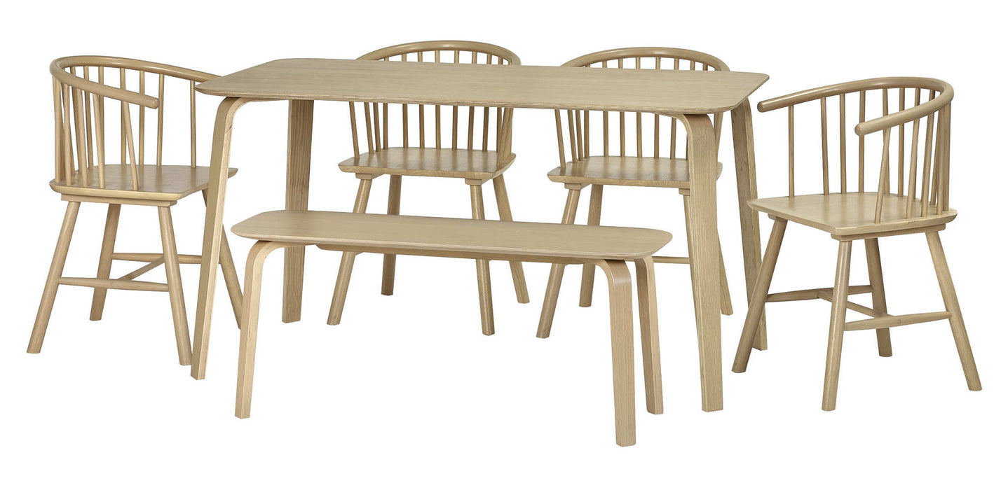 Luxe Oak Dining Chairs – Set of 2 | Beech Oak Finish - Luminex FurnitureChairsKAI104
