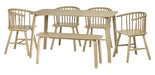 Luxe Oak Dining Chairs – Set of 2 | Beech Oak Finish - Luminex FurnitureChairsKAI104