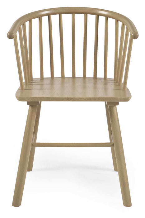Luxe Oak Dining Chairs – Set of 2 | Beech Oak Finish - Luminex FurnitureChairsKAI104