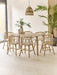 Luxe Oak Dining Chairs – Set of 2 | Beech Oak Finish - Luminex FurnitureChairsKAI104