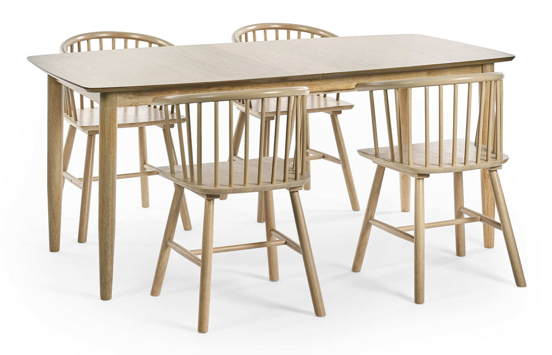 Luxe Oak Dining Chairs – Set of 2 | Beech Oak Finish - Luminex FurnitureChairsKAI104