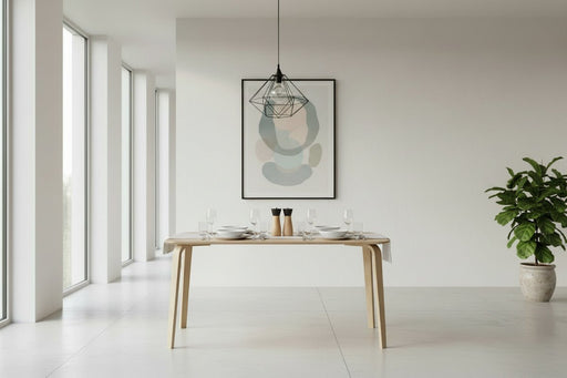 Luxe Rectangular Dining Table | Oak Veneer, 140cm - Luminex FurnitureDining TableKAI003