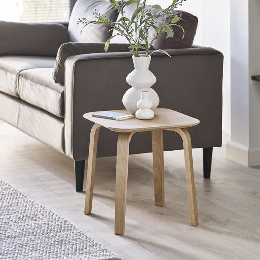 Luxe Side Table – Light Oak Effect - Luminex FurnitureLamp TableKAI001
