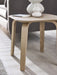Luxe Side Table – Light Oak Effect - Luminex FurnitureLamp TableKAI001