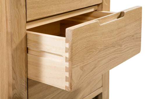 Madeleine 3 Drawer Bedside - Solid Oak - Luminex FurnitureBedside TableCUR201
