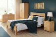 Madeleine 3 Drawer Bedside - Solid Oak - Luminex FurnitureBedside TableCUR201