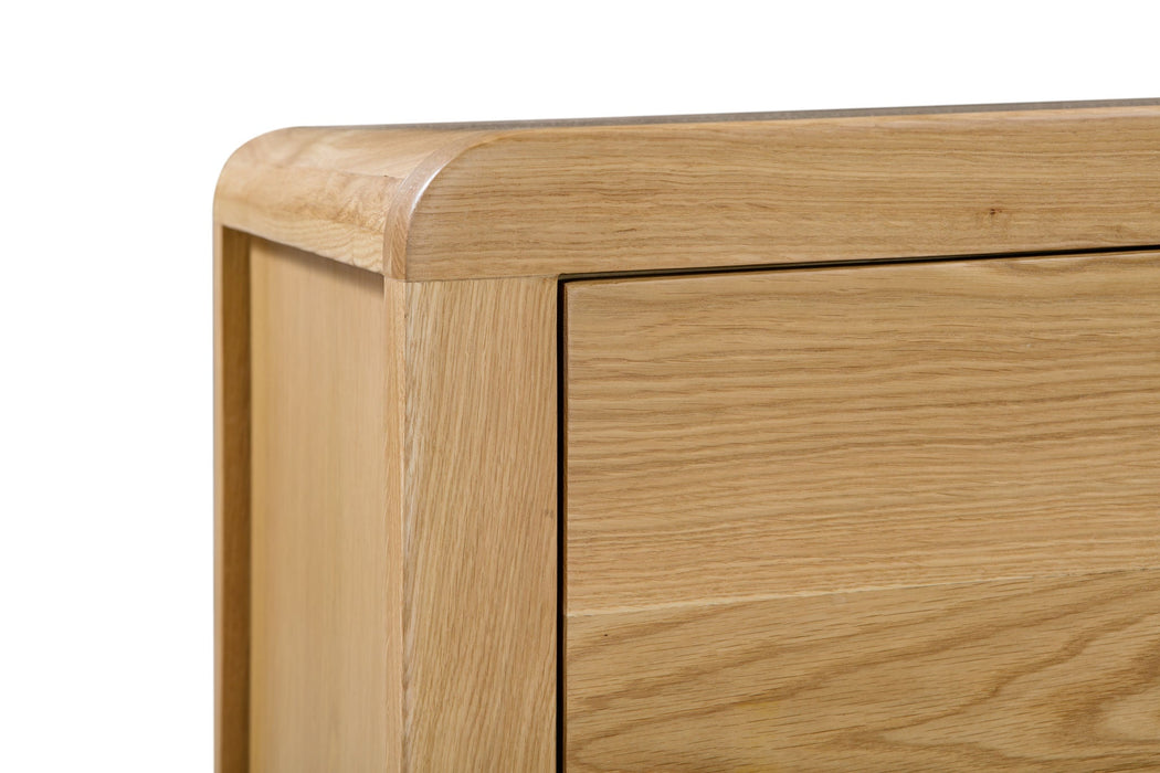 Madeleine 3 Drawer Bedside - Solid Oak - Luminex FurnitureBedside TableCUR201