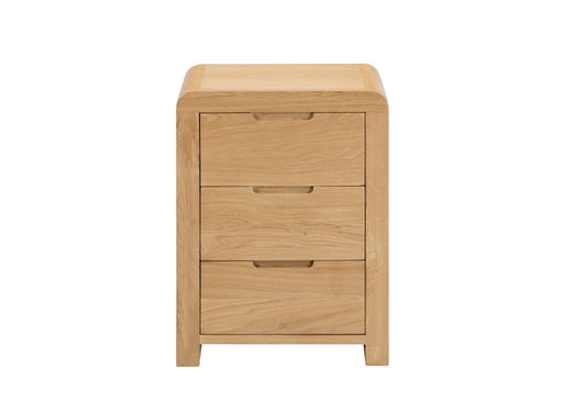 Madeleine 3 Drawer Bedside - Solid Oak - Luminex FurnitureBedside TableCUR201