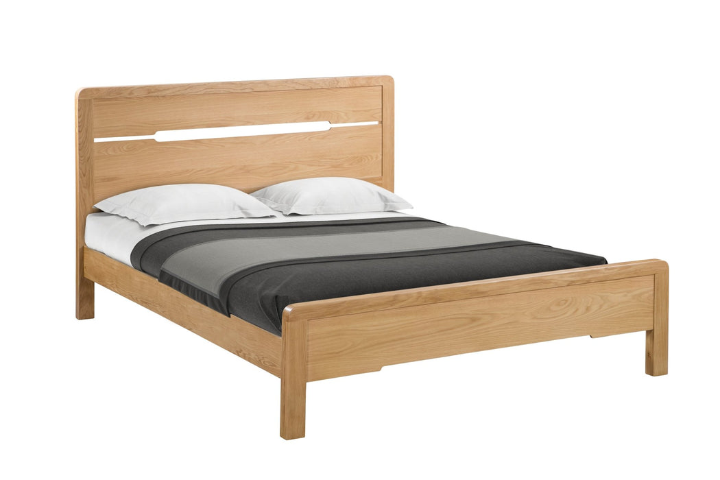 Madeleine Bed – Solid White Oak & Oak Veneer - Luminex FurnitureWooden BedsCUR208