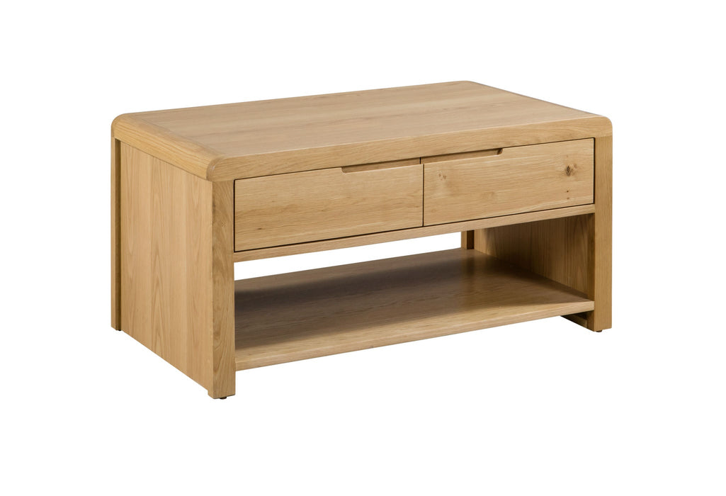 Madeleine Coffee Table – Solid Oak with Storage - Luminex FurnitureCoffee TableCUR303