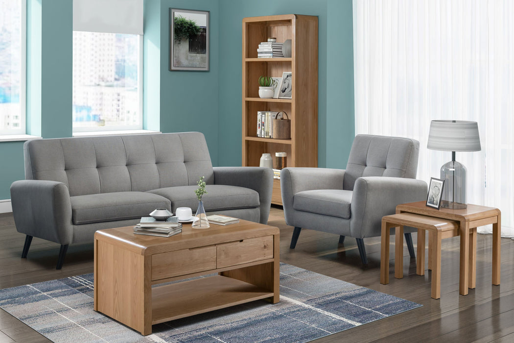 Madeleine Coffee Table – Solid Oak with Storage - Luminex FurnitureCoffee TableCUR303