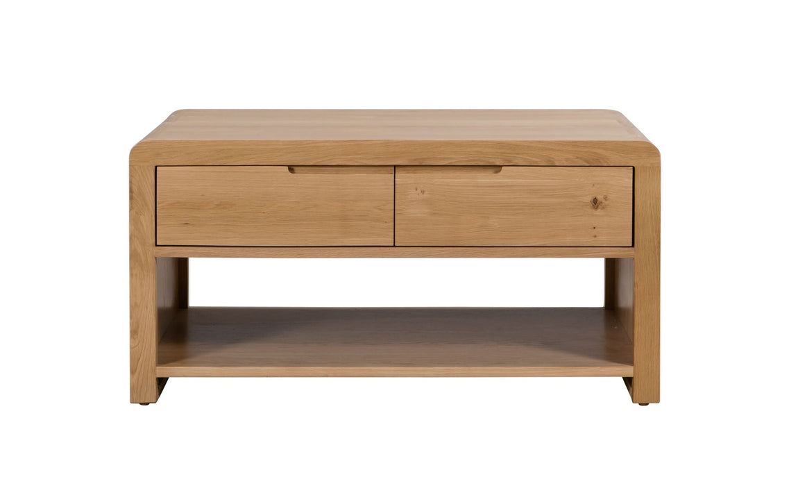 Madeleine Coffee Table – Solid Oak with Storage - Luminex FurnitureCoffee TableCUR303