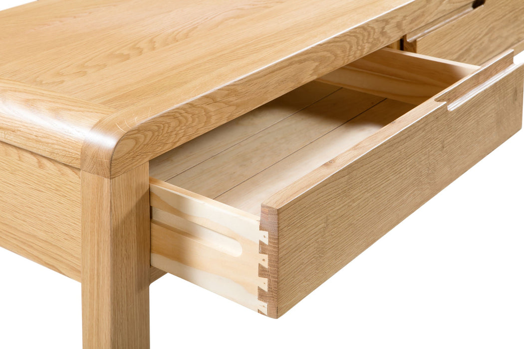 Madeleine Dressing Table & Stool – Solid Oak, 2 Drawers - Luminex FurnitureDressing TableCUR206