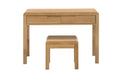 Madeleine Dressing Table & Stool – Solid Oak, 2 Drawers - Luminex FurnitureDressing TableCUR206
