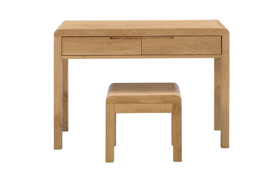 Madeleine Dressing Table & Stool – Solid Oak, 2 Drawers - Luminex FurnitureDressing TableCUR206