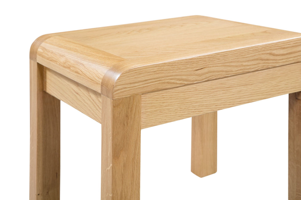 Madeleine Dressing Table & Stool – Solid Oak, 2 Drawers - Luminex FurnitureDressing TableCUR206