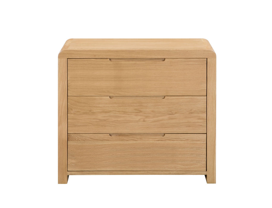 Madeleine Oak 3 Drawer Chest - Luminex FurnitureChest of drawersCUR202