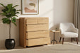 Madeleine Oak 3+2 Drawer Chest of Drawers - Luminex FurnitureChest of drawersCUR203