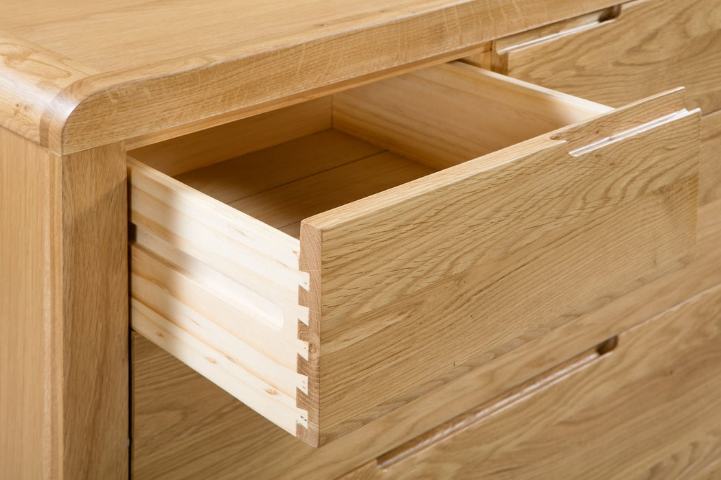 Madeleine Oak 3+2 Drawer Chest - Luminex FurnitureChest of drawersCUR203