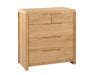 Madeleine Oak 3+2 Drawer Chest - Luminex FurnitureChest of drawersCUR203