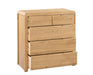 Madeleine Oak 3+2 Drawer Chest - Luminex FurnitureChest of drawersCUR203