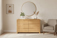 Madeleine Oak 6 Drawer Wide Chest of Drawers - Luminex FurnitureChest of drawersCUR204