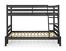Magic Meadow Triple Sleeper Bunk Bed – Anthracite - Luminex FurnitureBunk BedMER003