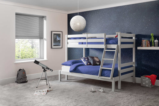 Magic Meadow Triple Sleeper Bunk Bed – Dove Grey - Luminex FurnitureBunk BedMER002