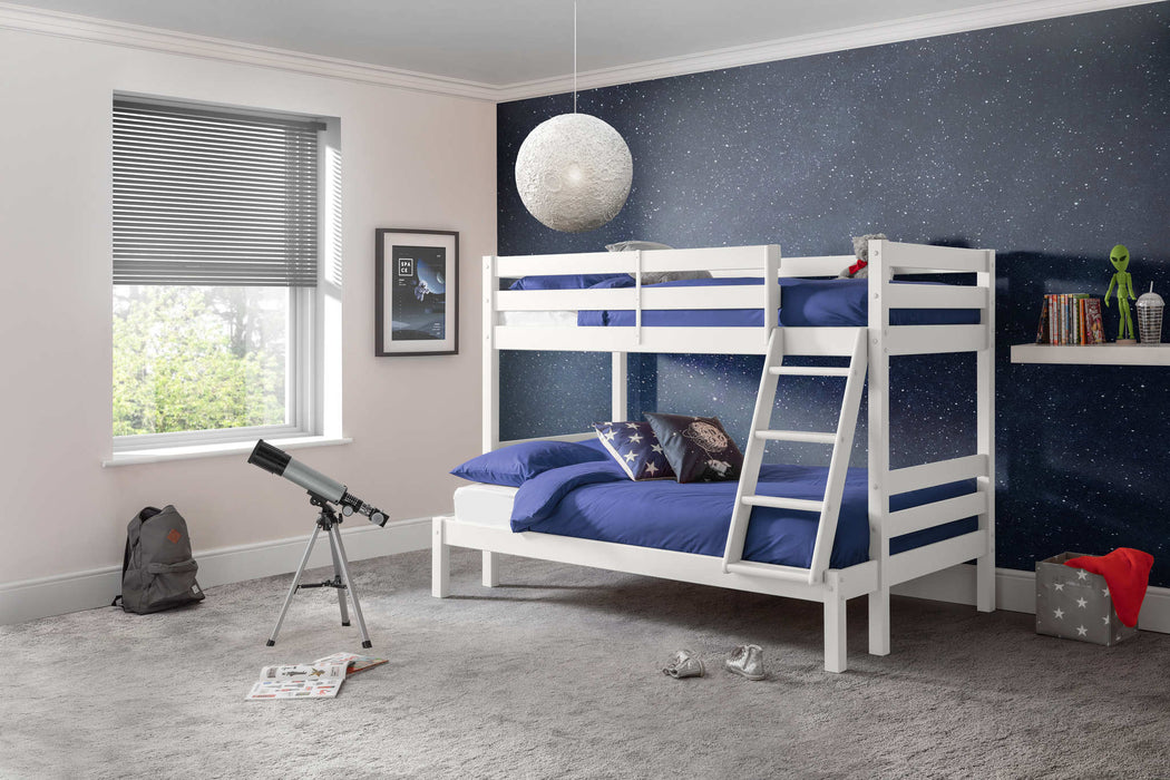 Magic Meadow Triple Sleeper Bunk Bed – Surf White - Luminex FurnitureBunk BedMER001