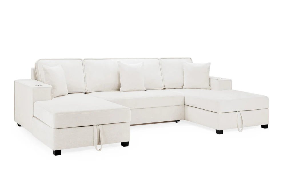 Magnolia Sofa Bed Beige Universal Corner – Sofa Bed & Storage - Luminex FurnitureSofasmilan_beige_u_shape
