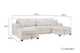 Magnolia Sofa Bed Beige Universal Corner – Sofa Bed & Storage - Luminex FurnitureSofasmilan_beige_u_shape