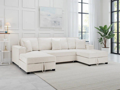 Magnolia Sofa Bed Beige Universal Corner – Sofa Bed & Storage - Luminex FurnitureSofasmilan_beige_u_shape