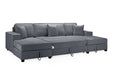 Magnolia Sofa Bed Grey Universal Corner – Sofa Bed & Storage - Luminex FurnitureSofasmilan_grey_u_shape