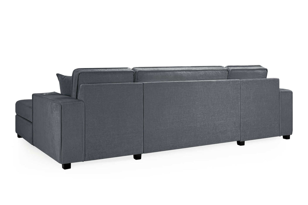 Magnolia Sofa Bed Grey Universal Corner – Sofa Bed & Storage - Luminex FurnitureSofasmilan_grey_u_shape