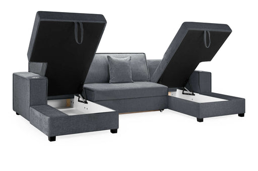 Magnolia Sofa Bed Grey Universal Corner – Sofa Bed & Storage - Luminex FurnitureSofasmilan_grey_u_shape