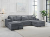 Magnolia Sofa Bed Grey Universal Corner – Sofa Bed & Storage - Luminex FurnitureSofasmilan_grey_u_shape
