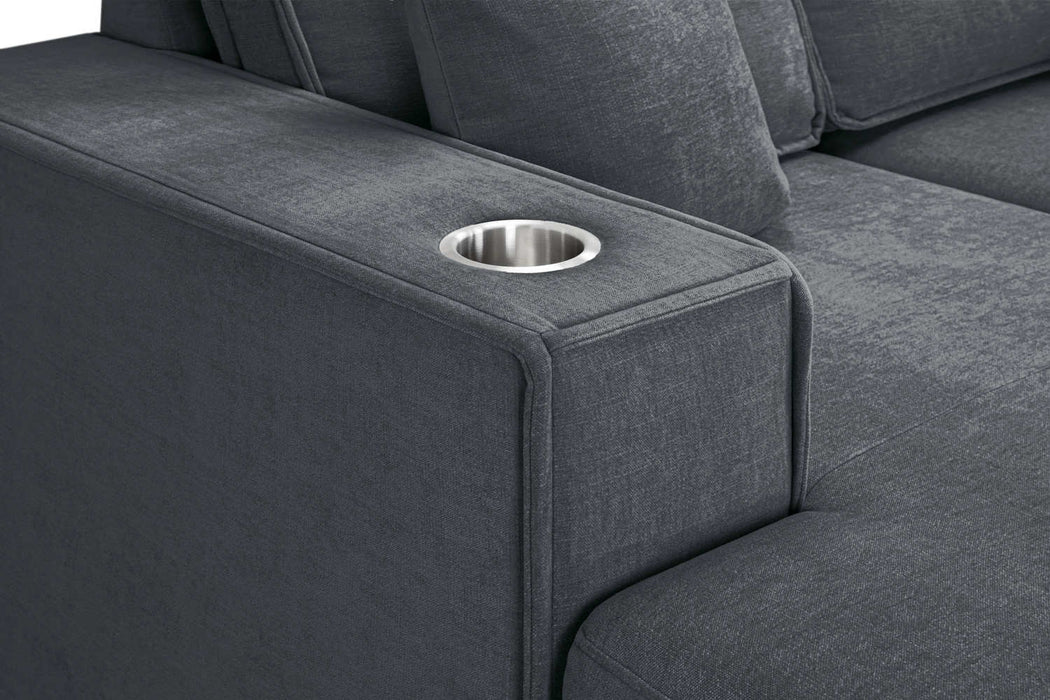 Magnolia Sofa Bed Grey Universal Corner – Sofa Bed & Storage - Luminex FurnitureSofasmilan_grey_u_shape