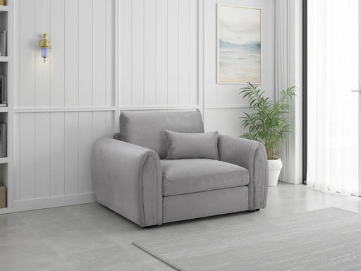 Malvern Grey Armchair – Chenille Upholstery - Luminex FurnitureOccasional Chairsmirabel_grey_armchair