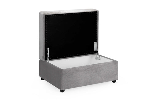 Malvern Grey Footstool – Chenille - Luminex FurnitureFootstoolmirabel_grey_footstool