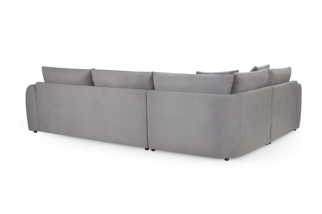 Malvern Grey Left Hand Corner Sofa – 4 Seater Chenille - Luminex FurnitureSofasmirabel_sofa_grey_left_hand_corner