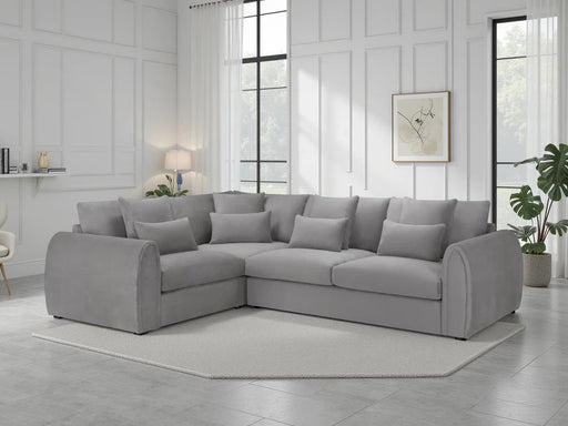 Malvern Grey Left Hand Corner Sofa – 4 Seater Chenille - Luminex FurnitureSofasmirabel_sofa_grey_left_hand_corner