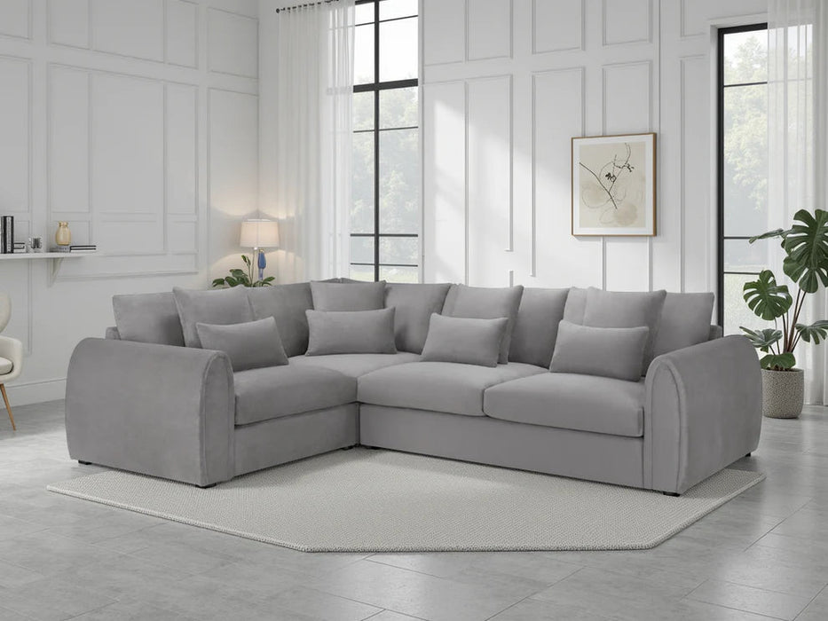 Malvern Grey Left Hand Corner Sofa – 4 Seater Chenille - Luminex FurnitureSofasmirabel_sofa_grey_left_hand_corner