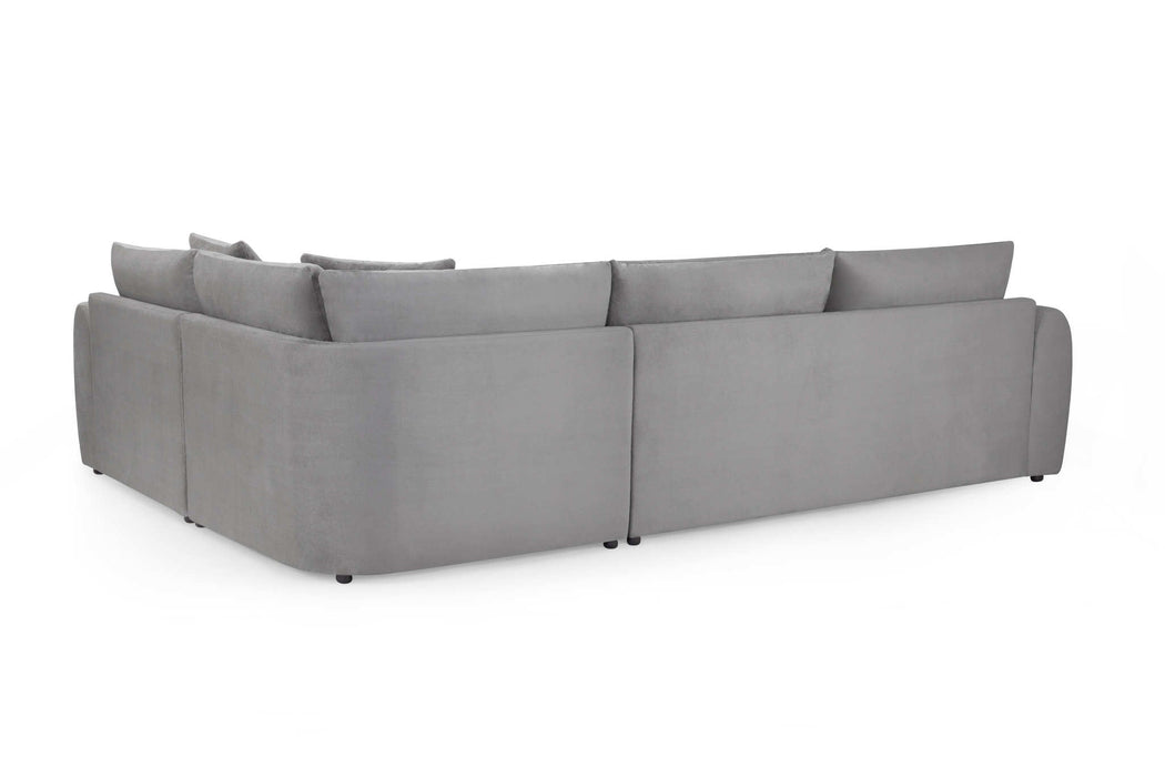 Malvern Grey Right Hand Corner Sofa – 4 Seater Chenille - Luminex FurnitureSofasmirabel_sofa_grey_right_hand_corner