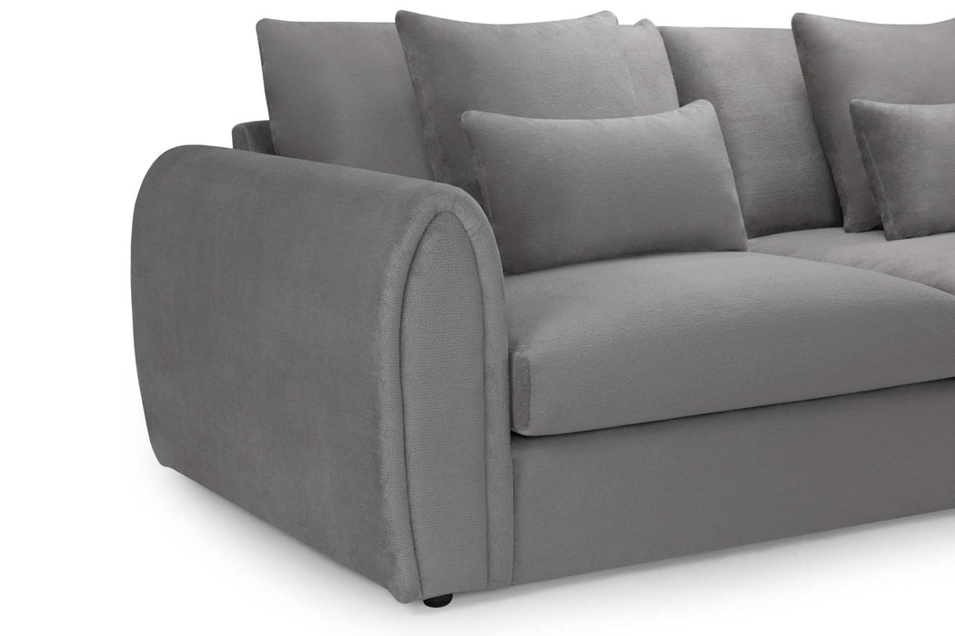 Malvern Grey Right Hand Corner Sofa – 4 Seater Chenille - Luminex FurnitureSofasmirabel_sofa_grey_right_hand_corner